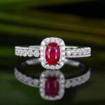 0.68CT Natural Ruby Diamond Ring