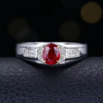 0.96CT Mozambique Ruby Diamond Ring