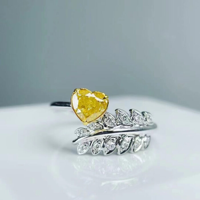 Natural Fancy Yellow Diamond Ring