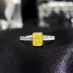 1CT Natural Fancy Yellow Diamond Ring