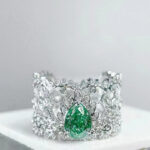 1CT Natural Fancy Green Diamond Wedding Ring