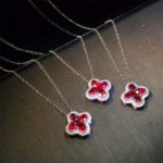 Ruby Diamond Pendant Necklace