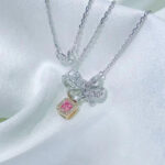 Natural Pink Diamond Pendant Necklace