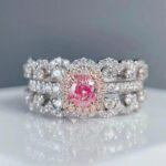 GIA Natural Fancy Pink Diamond Engagement Ring
