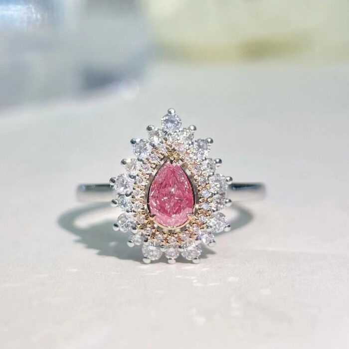 real Pink Diamond Ring