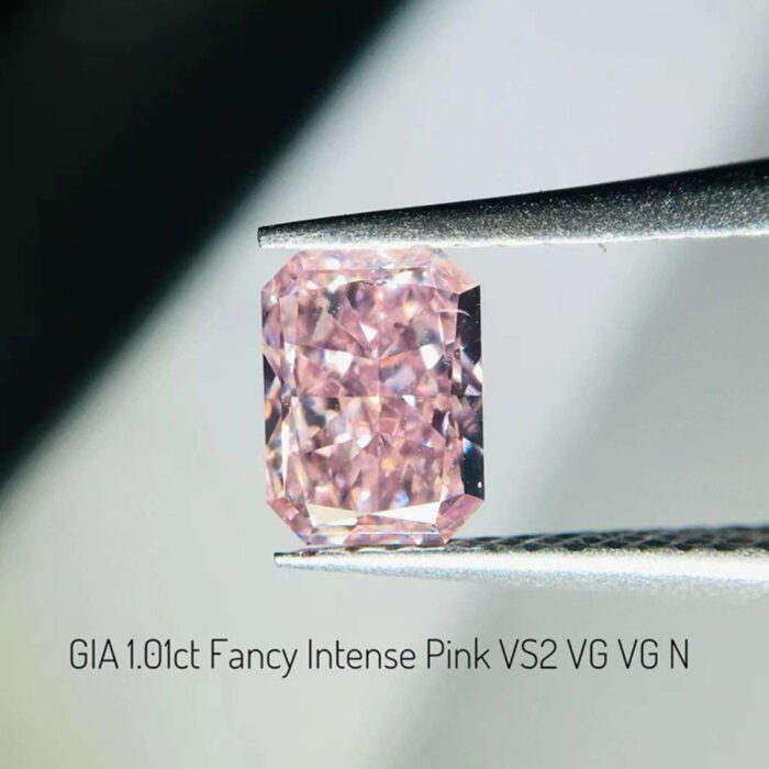 GIA 1.01CT Fancy Intense Pink Diamond