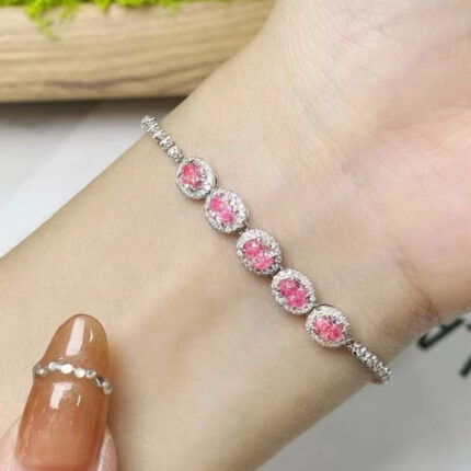 real fancy Natural Pink Diamond Bracelet
