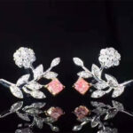 real Pink Diamond Stud Earring