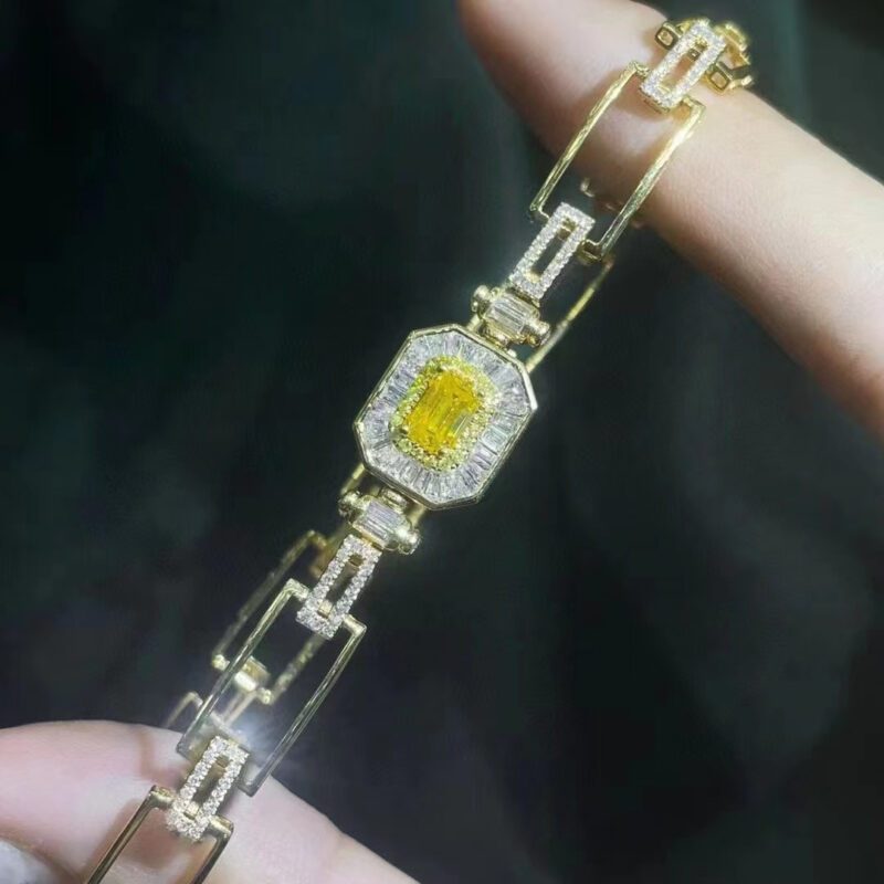 Natural Yellow Diamond Bracelet