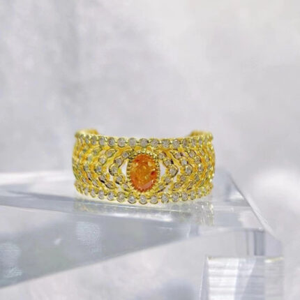GIA real Orange Diamond engagement Ring