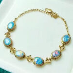 6.80CT Opal Diamond Bracelet